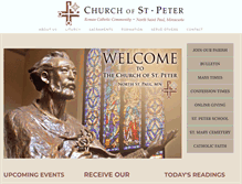 Tablet Screenshot of churchofstpeternsp.org